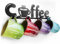 etterr Soporte para Tazas de Café de Pared. Colgador Estante de Metal con Decoración de Cocina Coffee. (1, Negro)