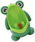 Healvian Potty Training Urinal Cute Frog Pee Trainer with Funny Aiming Target Standing Boys Toilet for Toddler Baby Boy Green