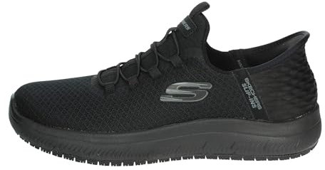 Skechers Damen Summits SR Enslee rutschfeste -Sneaker - Schwarz - UK 5