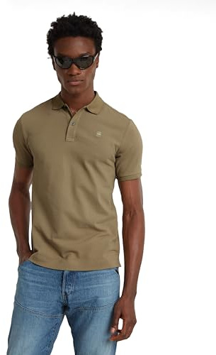 G-STAR RAW Herren Dunda Slim Poloshirt, Grün (ensis Green D11595-5864-6057), L