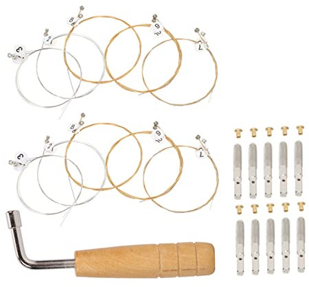 Toyvian Komplettset Ersatz Leiersaiten Nagel Metall Saiten Für Leierharfe Leiersaiten-teile Langlebige Leierteile Leierstimmwerkzeug