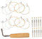 Toyvian Lyre Rose Stimmschlüssel-set 21-teilig Lyre-saitenwechsel-set Robuste Saiten Für Instrument