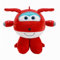 Super Wings 7“ Jett Plüsch, weiche Plüschtiere, Premium Plüschtiere für Kleinkinder & Kinder, Kinderspielzeug für Jungen und Mädchen ab 0 Jahren für Weihnachten, Geburtstag, Vorschulspiel