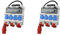 Distributore di corrente FI, distributore di corrente da costruzione, da parete, con cavo di sicurezza TR-S/FI, 4 x 230 V, 3 x 400 V, 1 x 32 A/2 x 16 A, dottorvolt 7266 (Confezione da 2)