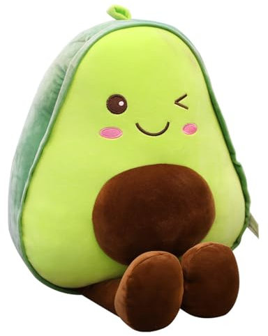LGWJHCY Avocado Puppe, Avocado Wurfkissen Plüschtier, Kawaii Frucht Plüschtie, PlüschKissen Für Schlafzimmer Wohnzimmer, Schönes Geschenk für Kinder.