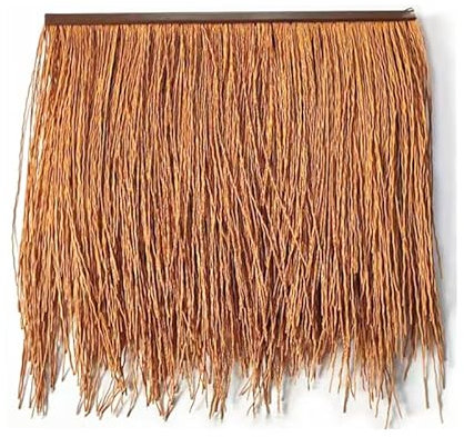 WQZStar Techo de Paja sintética Teja de Paja de Tira Fina Artificial, Paja Falsa, plástico de PVC PE, matercubierta de Paraguas, minibar, Techo y sombrilla para Patio (Color: 10 Piezas) (20 Piezas)