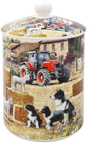 The Leonardo Collection Collie & Sheep Canister | Storage Jars & Canisters For All Modern Kitchens | Designed By Macneil Studios | Airtight Storage Jars With Lids For All Type Of Foods