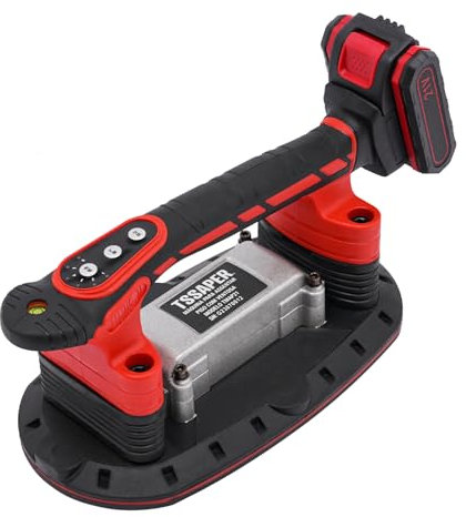 Fliesenleger Maschine Elektrische Fliesen Vibrator Fliesen Vibrations Werkzeug mit elektrischem Vakuum-Saugnapf 21V 2000mAh 6-Geschwindigkeits-justierbare Fliesen-Installationsmaschine