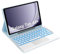 Occtingkind, Tastatur für Samsung A9+, Hülle mit Tastatur für Samsung Galaxy tab A9 Plus 11 Zoll, Magnetische Abnehmbar Bluetooth Keyboard, QWERTZ, USB C, Trackpad, Hintergrundbeleuchtung, Himmelblau