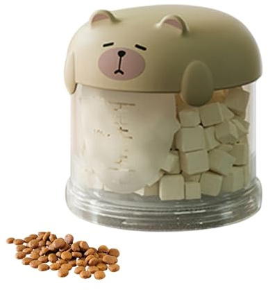 Gwtdtoad Leckerlidose Für Katzen Transparente Stapelbare Snackspender Hundefutter Vorratsbehälter, Aufbewahrungsbehälter Für Reismehl, Pellets, Getreide, Speisekammer, Küche 150ml