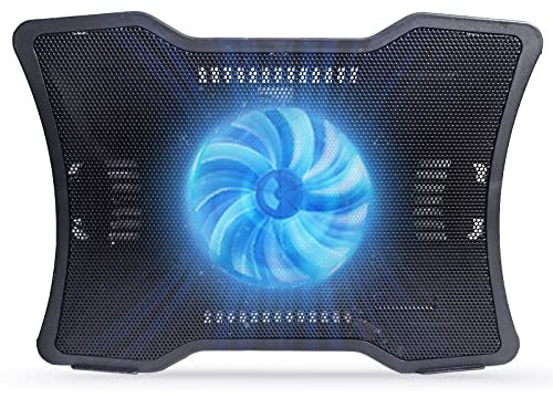 Portable Laptop Cooler Laptop Cooling Base Single Fan Design Low Noise Two USB Ports Support Laptops Below 14 inch