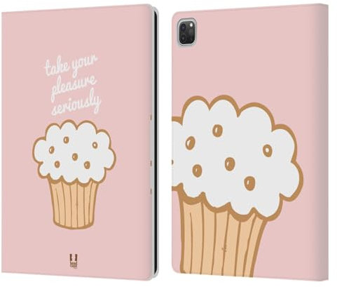 Head Case Designs Dolce Piacere Cupcake di Felicita' Custodia Portafoglio in Pelle Compatibile con Apple iPad PRO 12.9 2020/2021/2022