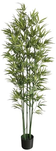 Leaf Premium Artificial Plants, 180cm Natural Bamboo, 180 cm