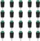 WMYCONGCONG 20 pz RCA a AV vite terminale adattatore Phono Plug Solderless convertitore audio/video altoparlanti connettori per cavi per applicazioni CCTV