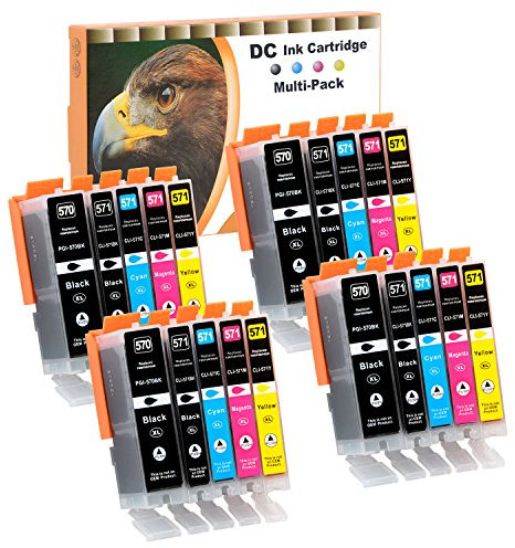 D&C 20x Druckerpatronen Kompatibel für Canon PGI-570 PGI570 CLI-571 CLI570 für Canon PIXMA MG5753 MG6800 MG6850 MG6851 MG6852 MG6853 MG7700 MG7750 MG7751 MG7752 MG7753 TS5050 TS5051 TS5053 TS5055