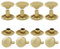 GETMORE Parts Hohlnieten Doppelkopf, Doppelhohlnieten, Doppel-Niet, Stahl, zweiteilig - ab 100 Stück, Gold, 12 mm