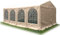 Ambisphere Tenda per Feste Classic Plus 4x6m Gazebo 550g/m² Telo PVC tendone da Giar no Resistente ai Raggi UV & ignifugo Beige con 5 Anni Garanzia