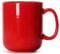 Smilatte 600ml groß Tasse, M016 einfache Keramik Porzellan Boss Kaffeetasse Becher mit Griff für Papa Männer, rot.