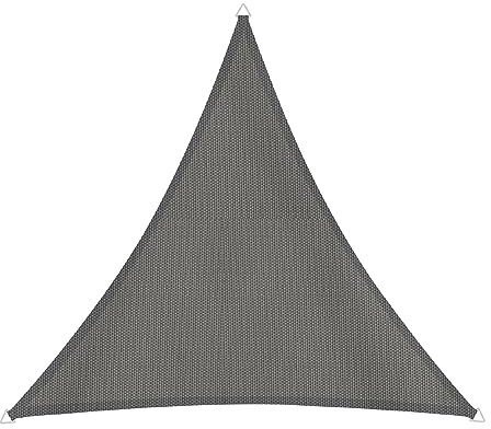 Windhager Sonnensegel Cannes Dreieck 4 x 4 m (gleichschenkelig), Sonnenschutz für Garten & Terrasse, UV- und witterungsbeständig, anthrazit