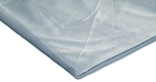 Pannesamt Stoff, Samt, Velours, Velourstoff 50x150 cm (Hellblau)