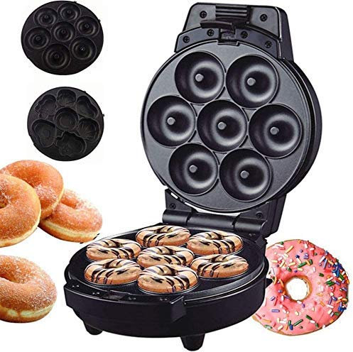 GLP Mini Donut Maker,Electric Appliance Machine to Mold Little Doughnuts Using Batter,Mix-Bake Chocolate, Glazed, and More Flavors