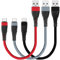 SUMPK USB C Kabel Kurz [0,3M/30CM 3 Stück], Schnelllade USB Typ C Geflochtene Nylon USB-C Daten kabel Kompatibel für Samsung Galaxy S20 S10 A50 A20e Note 10, Huawei P20, Sony XZ1, Google Pixel 3