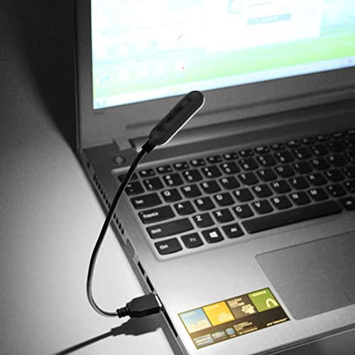 Tongdejing Lampada da Lettura USB, Mini Luce Notturna LED per Notebook, Porta USB, Computer Portatile, Desktop, PC e Tastiera