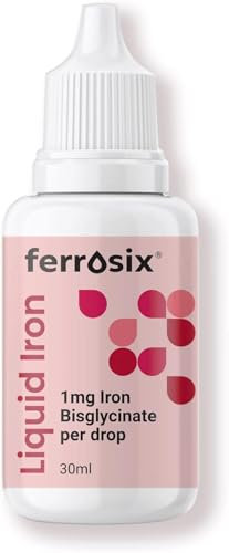 Gentle Iron Drops, Liquid Iron Bisglycinate, Highly Concentrated. Vegan, with Added Vitamin C for Fast Absorption.
