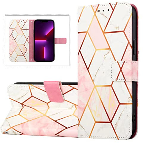 FTRONGRT Hülle für Oppo A36, Eingebauter Ständer, Sturzsicher, All-Inclusive-Schutz, Geeignet für Oppo A36 Falthandy Lederschutzhülle.Puder Weiß