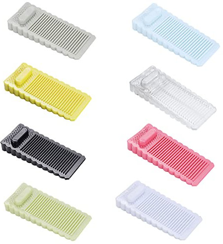 8 Farben Türstopper Boden, Gummi-Türstopper Premium Türkeil Anti-Rutsch-Türstopper aus Silikon Bodenkeile, Rutschfest Höhenverstellbar Fensterstopper Keil