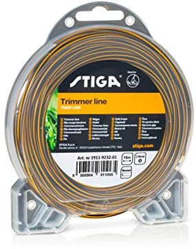 Stiga Cavo per Tagliabordi Tiger, Nylon, 15m, Diametro 2.4mm, Rotondo, Materiale Stratificato