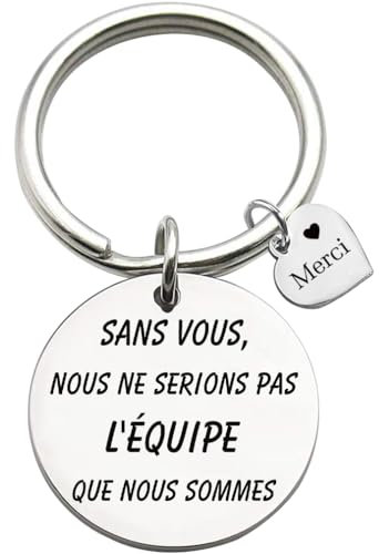 Patron Coach Collègue Remerciement Cadeau équipe Cadea u Porte clés Sans vous, nous ne serions pas l'équipe que nous sommes Merci Leader, Entraîneur, Collègue C adeau porte - clés