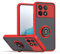 XINYEXIN Funda para Xiaomi Poco X6 Pro 5G, Funda con Soporte de Anillo, TPU + PC Translúcido Anti- Arañazos Carcasa Protectora Antigolpes Case Cover - Rojo