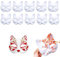 Amebleak 10 Stück Therian Mask, Katzenmasken Zum Anmalen, Cat Maske, Fuchsmasken, Überstreichbare Papiermasken, Katzenmasken zum Bemalen, Handgemalte Cat Maske, Fuchsmasken für Maskerade, Halloween(A)