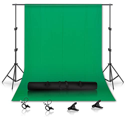 KCUZO 2mx3m Background Frame 3mx3m Green Screen Photography Backdrops Muslin Cotton Professional Background for Photo Studio