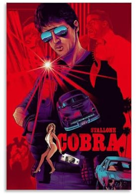 HFGPBVjk Cobra Male Star Fan Art Poster Dekorative Malerei Leinwand Wandkunst Wohnzimmer Poster Schlafzimmer Malerei 16x24inch(40x60cm)