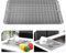 KitchenRaku Alfombrilla Escurreplatos de Silicona (Gris, 40x50cm)