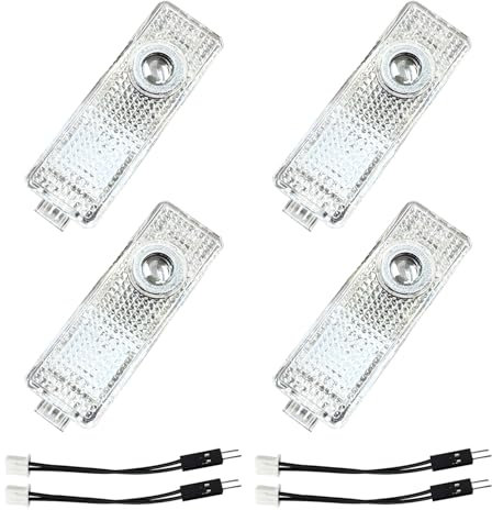 Krewua 4 Stück Viererpack Autotürlichter Auto Eingang Beleuchtung Zubehör für 1 2 3 4 5 6 7 Serie Auto Tür Logo Projektor Lichter für X1 X2 X3 X4 X5 X6 X7, Licht Sehr schönes Geschenk
