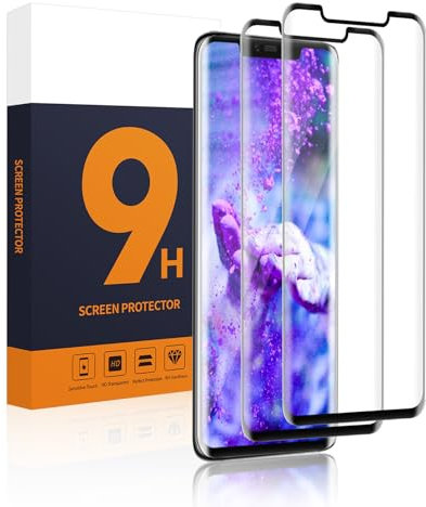 Carantee 2 Stück Schutzfolie für Panzerglas für Huawei Mate 20 Pro Displayfolie, 9H Härte Anti-Kratzen Mate 20 Pro Schutzglas, 3D-Volle Bedeckung, Keine Blasen, HD Huawei Mate 20 Pro Displayschutz