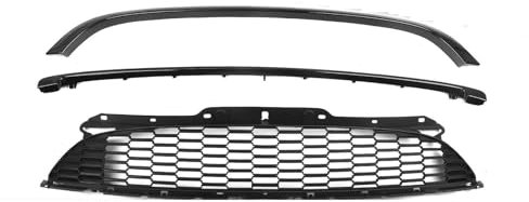 ZSGHJA per Mini per Cooper S R55 R56 R57 R58 R59 2007-2015 per JCW Stile Griglia Nera Griglia Superiore Maglia + Paraurti Anteriore Trim Splitter Spoiler Telaio Griglia Dell'auto