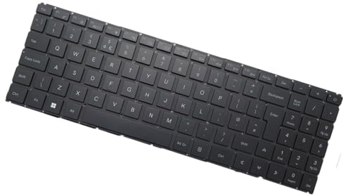 QHGUYOZ Laptop-Tastatur für Schenker für Vision 16 Pro Vereinigtes Königreich UK mit schwarzer Hintergrundbeleuchtung