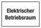 WANDKINGS Hinweisaufkleber für den Innen- und Außenbereich - Elektrischer Betriebsraum - 20x15 cm - Aufkleber ohne Schild