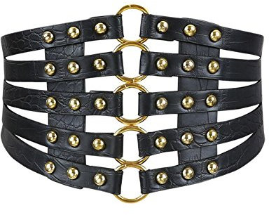 Oyccen Retro Creux Ceinture Large Élastique Robe Décoration Ceintures Serre-Taille Corset