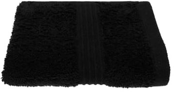 Julie Julsen Chemikalien-Frei Gästetuch 600g/m² Schwarz 30 x 50 cm 100% Baumwolle - Oeko TEX Std 100 Zertifizierung - Weich und Saugstark - Waschmaschinenfest