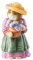Hutschenreuther Figur, Porzellan, Bunt, Höhe 11 cm