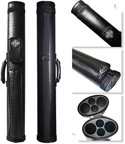 BY SPORTS Custodia rigida ovale per stecca da biliardo 2 x 2