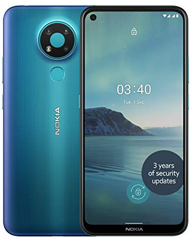 Nokia 3.4 6.39 Inch Android UK SIM-Free Smartphone with 3GB RAM and 32GB Storage (Dual SIM) - Fjord