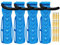 4 x WELLGRO Wand Fahrradhalter - Stahl Fahrrad Wandhalterung - Fahrrad Haken - Fahrradständer - Ständer - Farbe wählbar, Farbe:Blau