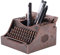 NCQIXIAO Vintage Schreibmaschine Bleistifthalter für Schreibtisch, kreativer Stifthalter, Organizer, Tasse für Büro, Schule und Zuhause (Bronze)