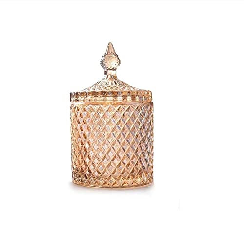 Süßigkeitenschalen mit Deckel, Glas, Bonbonglas, Diamant, Keksdose, Kristall, Zuckerwürfel, Schale, Tablett, Lebensmittelbehälter, Süßigkeiten, Buffet, dekorative Gläser für Hochzeit, Party, Display,